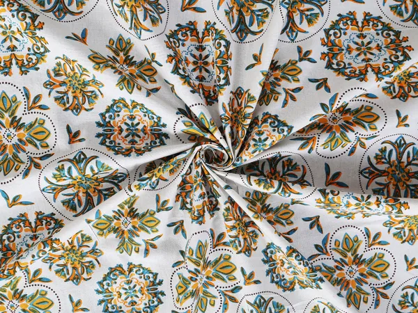 Yellow_Cotton_Heritage_Lattice_Double_Bedsheet_With_Pillow_Cover_120X120_Cm
